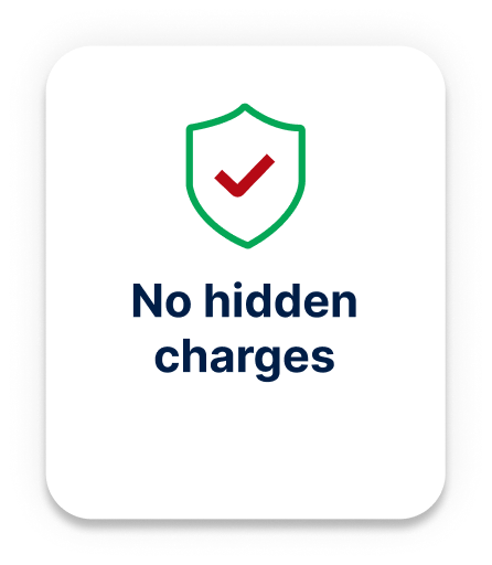 No hidden charges