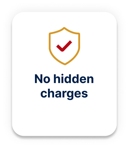 No hidden charges